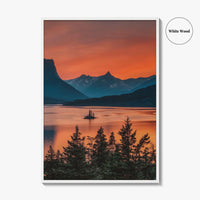 Glacier National Park Fine Art Photo Print, St Mary Lake, Montana Poster, USA