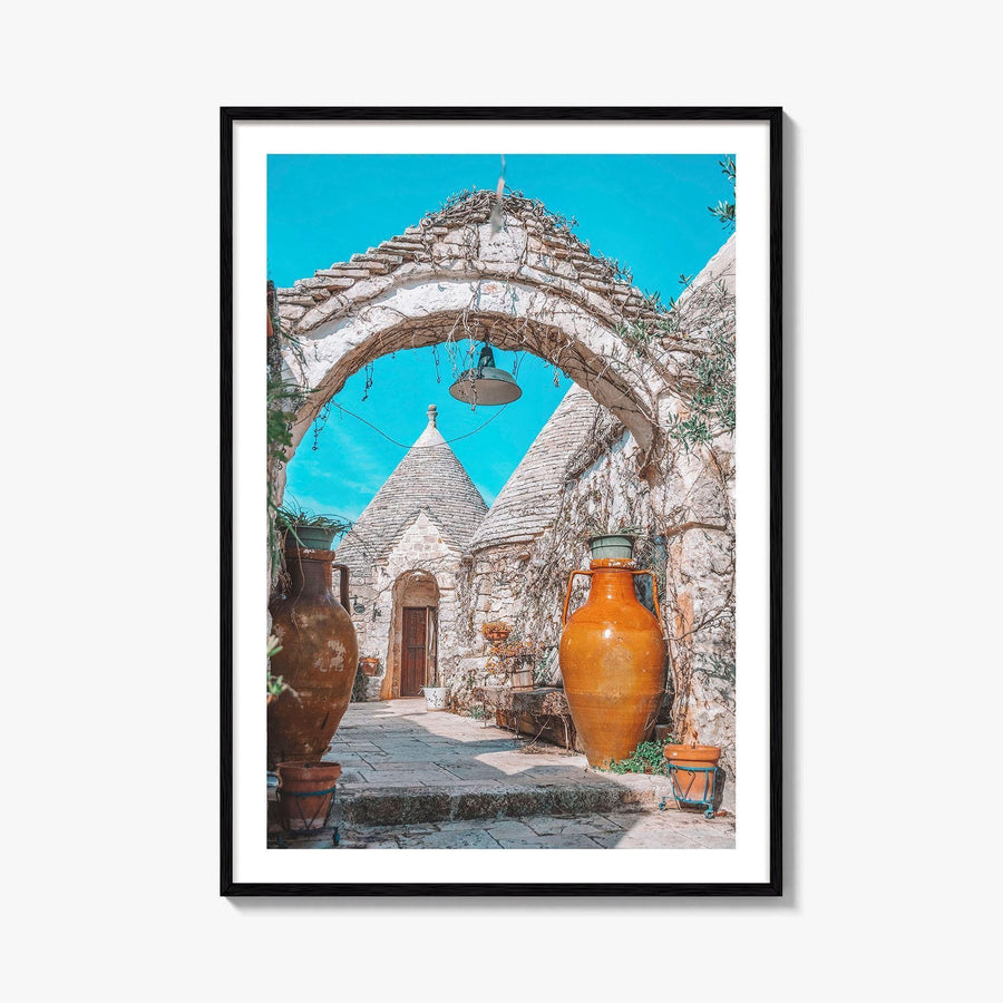 Puglia Fine Art Photo Print, Alberobello, Apulia Italy, Trulli Wall Poster
