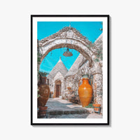 Puglia Fine Art Photo Print, Alberobello, Apulia Italy, Trulli Wall Poster