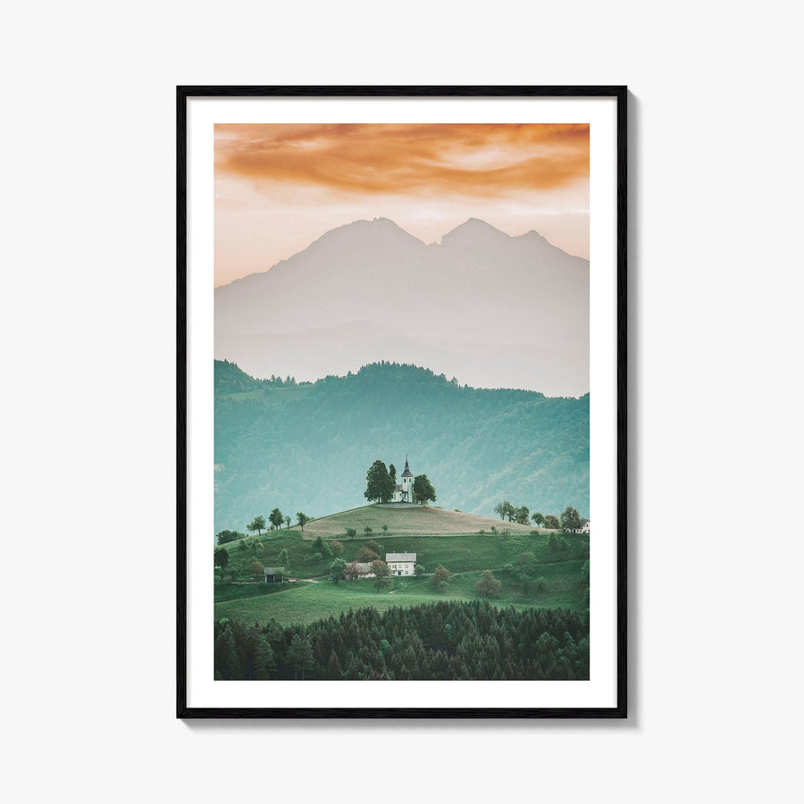 Saint Thomas Slovenia Fine Art Photo Print, Sveti Tomaz Church, Skofja Loka Poster