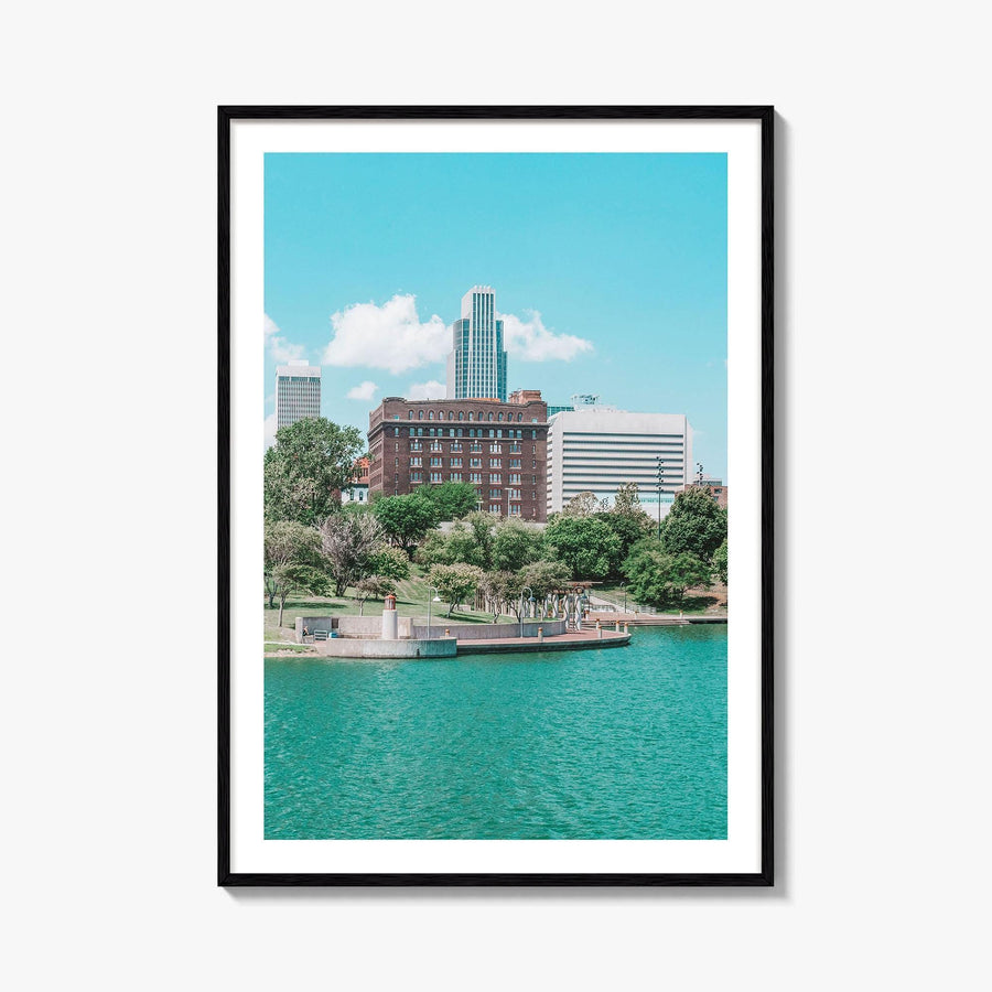 Omaha Skyline Fine Art Photo Print, Nebraska, Heartland of America Park, Wall Poster