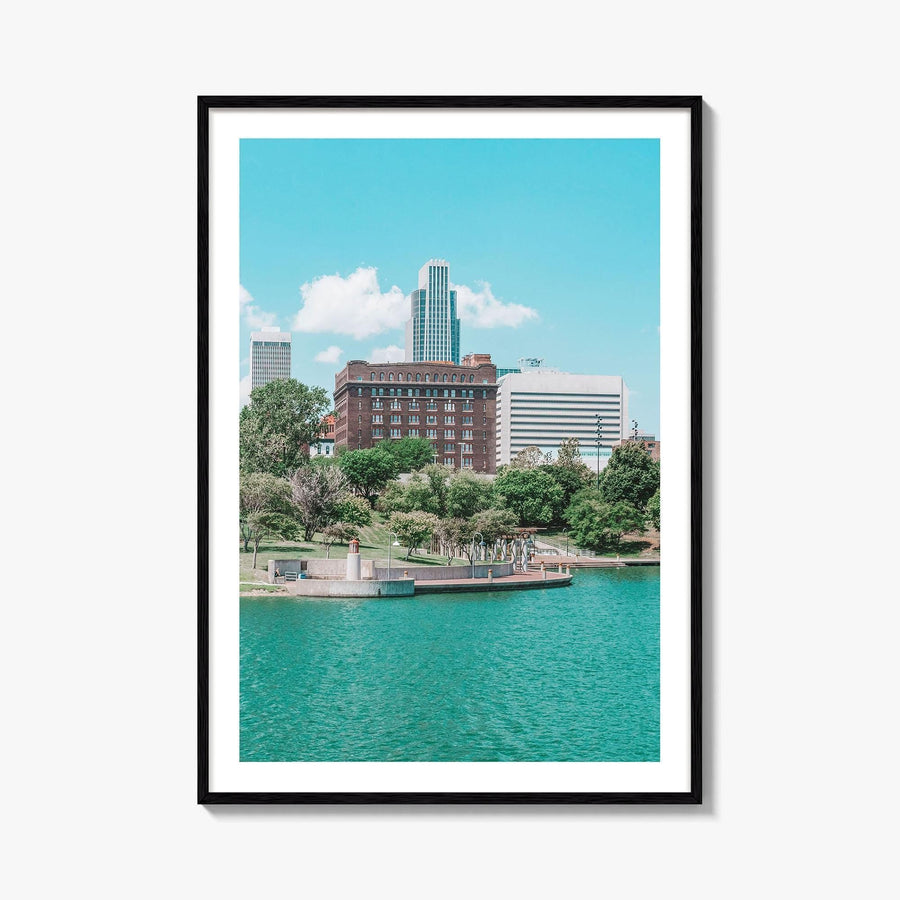 Omaha Skyline Fine Art Photo Print, Nebraska, Heartland of America Park, Wall Poster