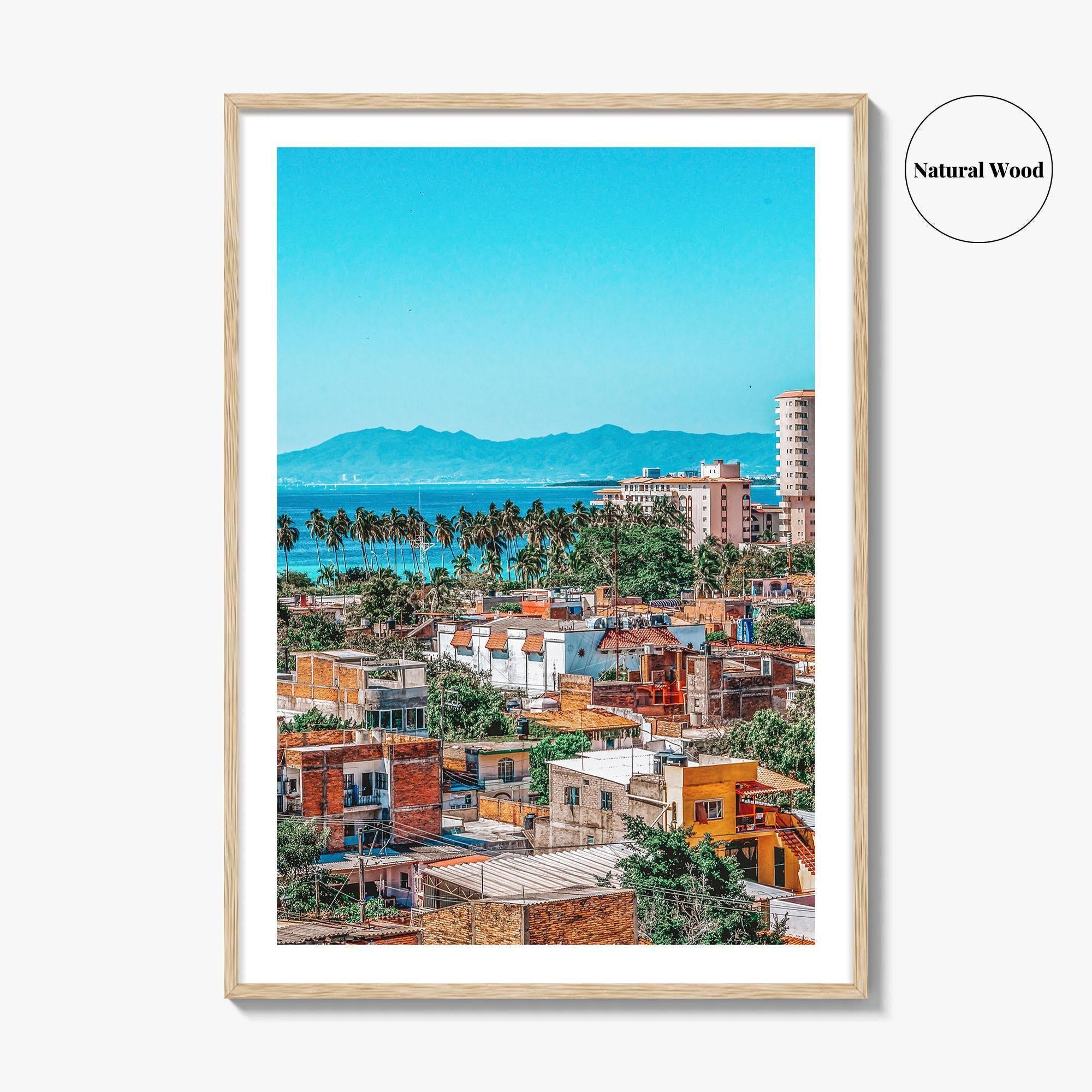 Puerto Vallarta Skyline Fine Art Photo Print, Wall Poster, Jalisco Mexico