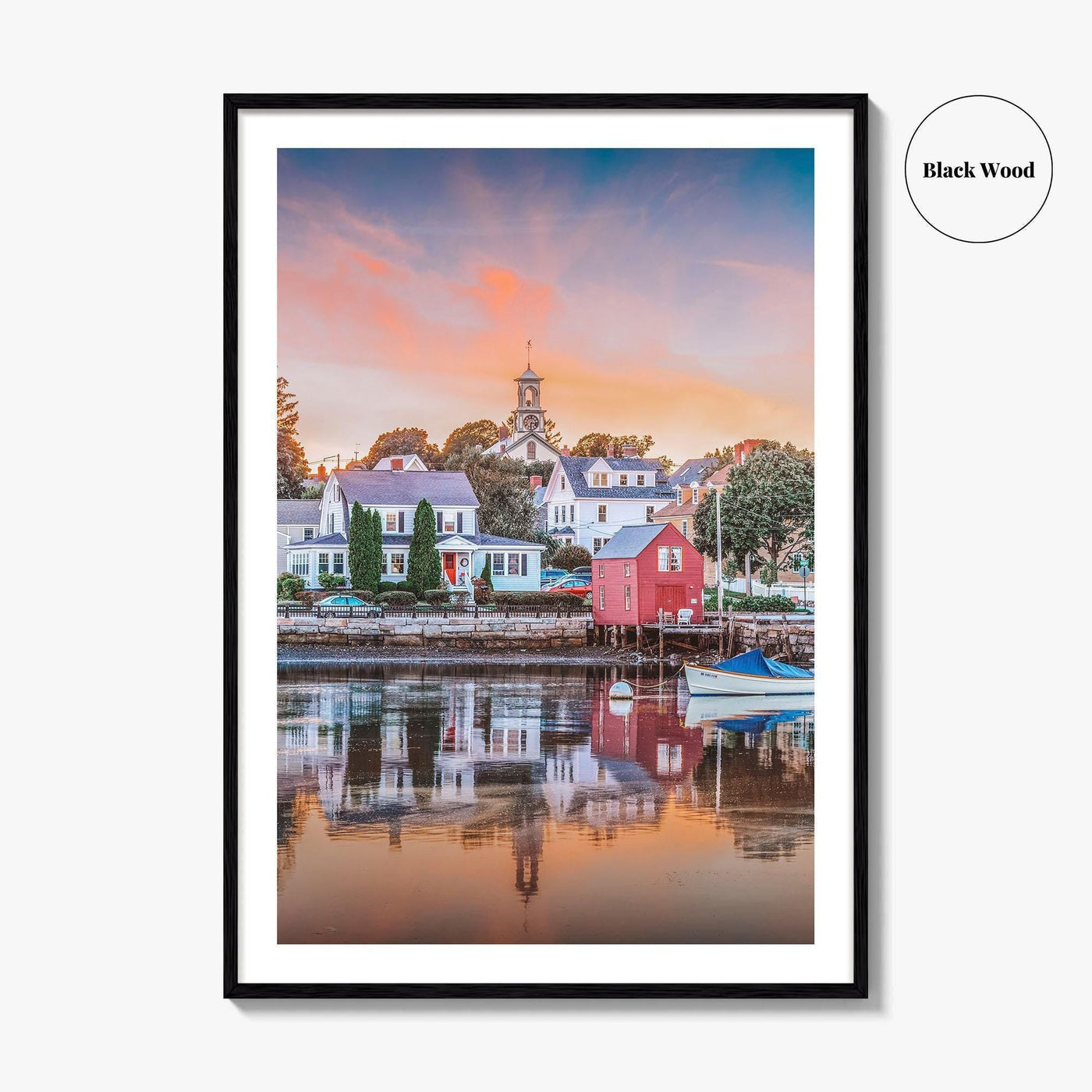 Portsmouth New Hampshire Fine Art Photo Print, New England Townscape Poster