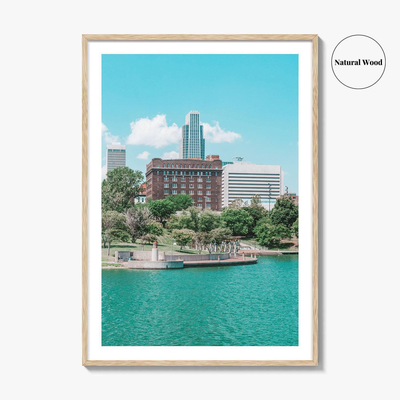 Omaha Skyline Fine Art Photo Print, Nebraska, Heartland of America Park, Wall Poster
