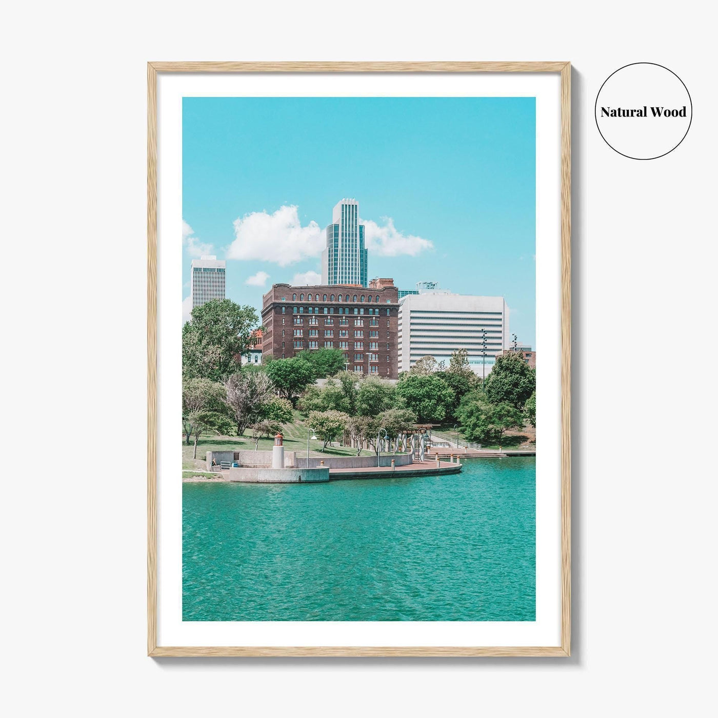 Omaha Skyline Fine Art Photo Print, Nebraska, Heartland of America Park, Wall Poster