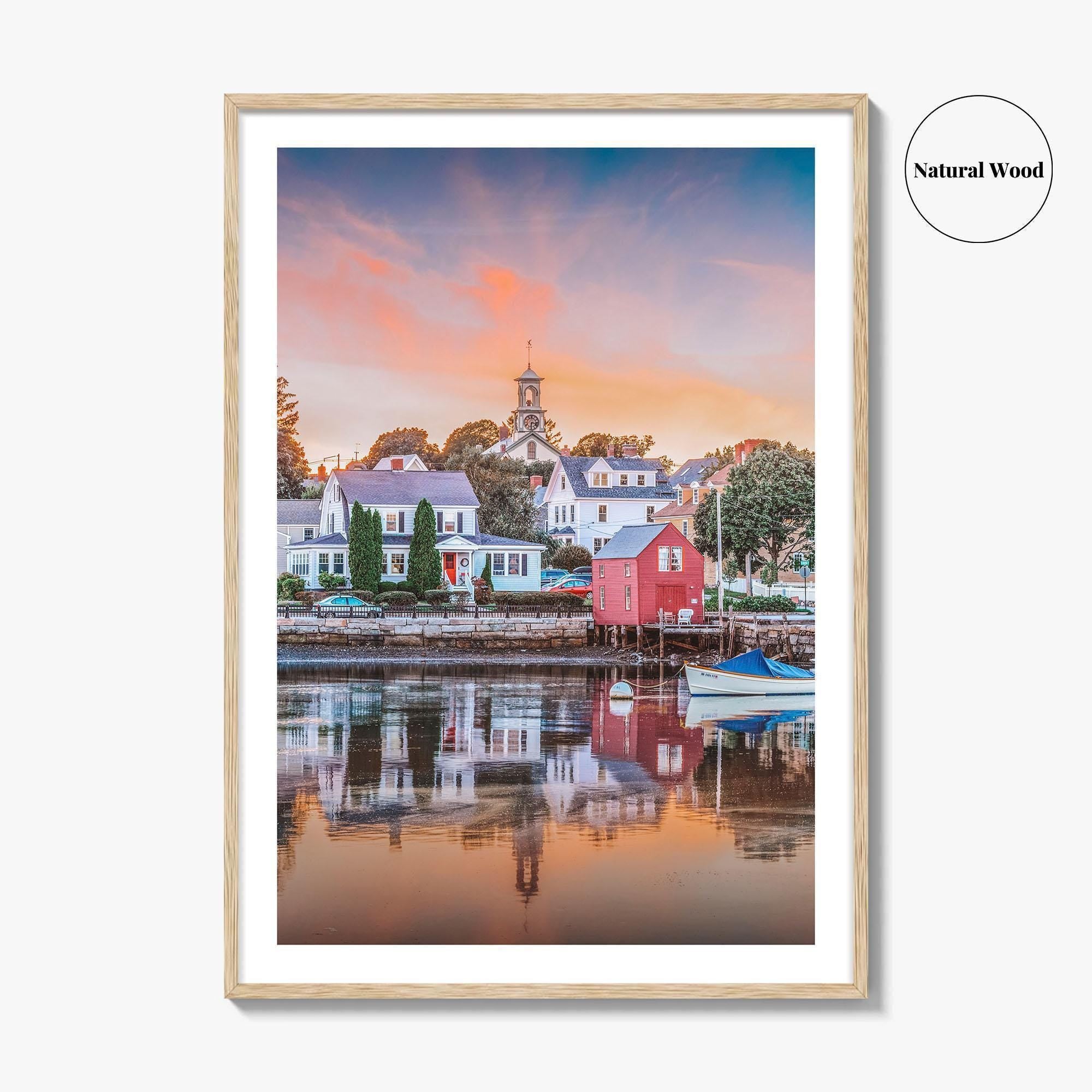 Portsmouth New Hampshire Fine Art Photo Print, New England Townscape Poster