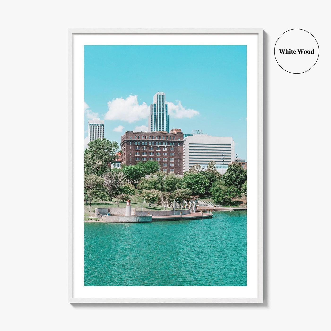 Omaha Skyline Fine Art Photo Print, Nebraska, Heartland of America Park, Wall Poster