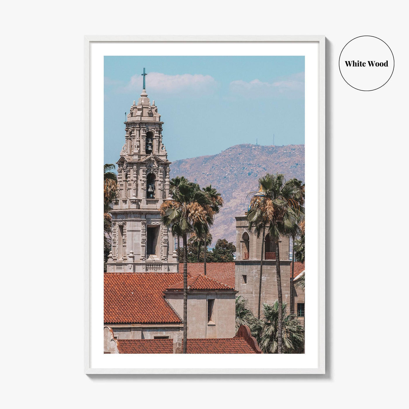 Riverside Fine Art Photo Print, Downtown City Center, California Wall Decor Poster, USA