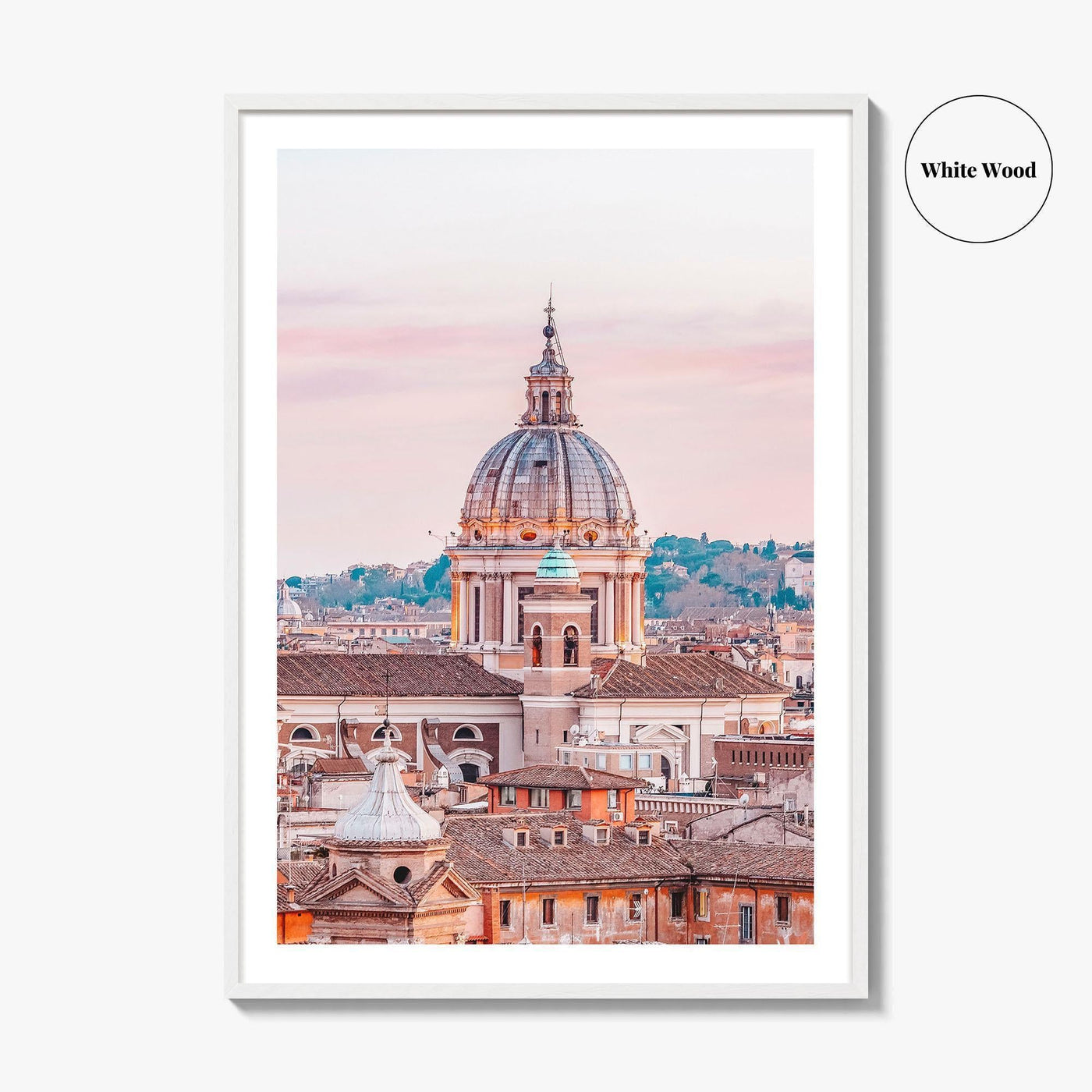 Rome Skyline Fine Art Photo Print, Italy Poster, Vatican City, St Peter's Square