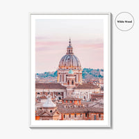 Rome Skyline Fine Art Photo Print, Italy Poster, Vatican City, St Peter's Square