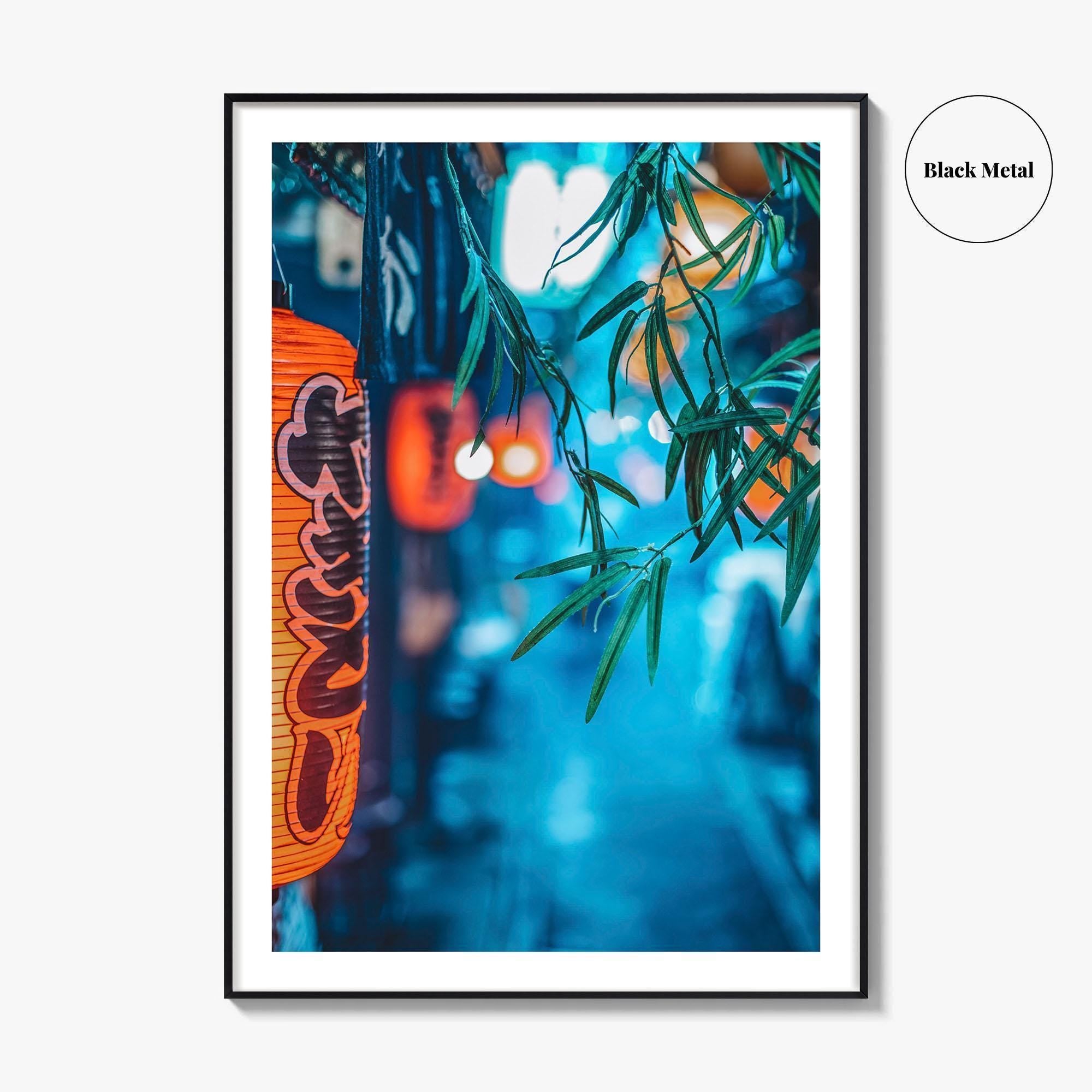Tokyo Fine Art Photo Print, Japan Wall Poster, Yakitori Lantern Alley