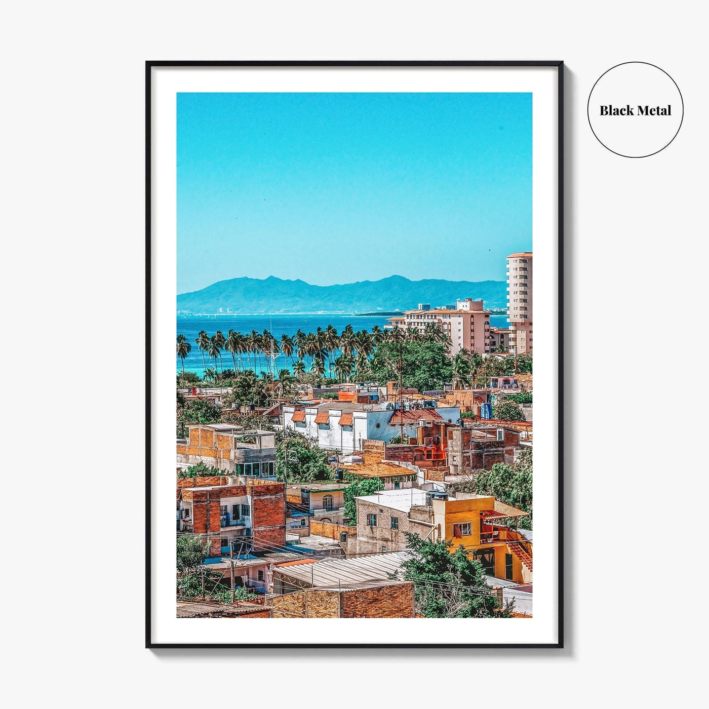 Puerto Vallarta Skyline Fine Art Photo Print, Wall Poster, Jalisco Mexico