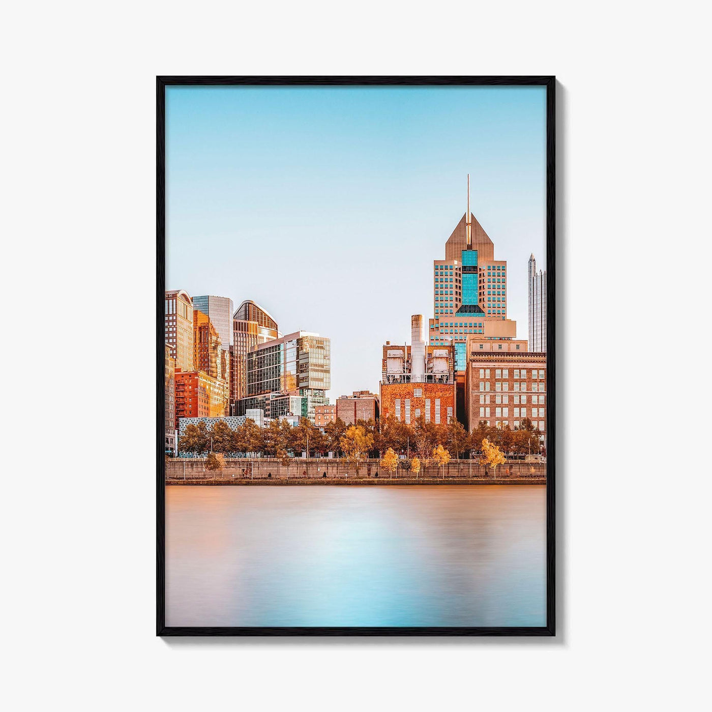 Pittsburgh Skyline Fine Art Photo Print, Roberto Clemente Bridge, Pennsylvania, Wall Poster, USA