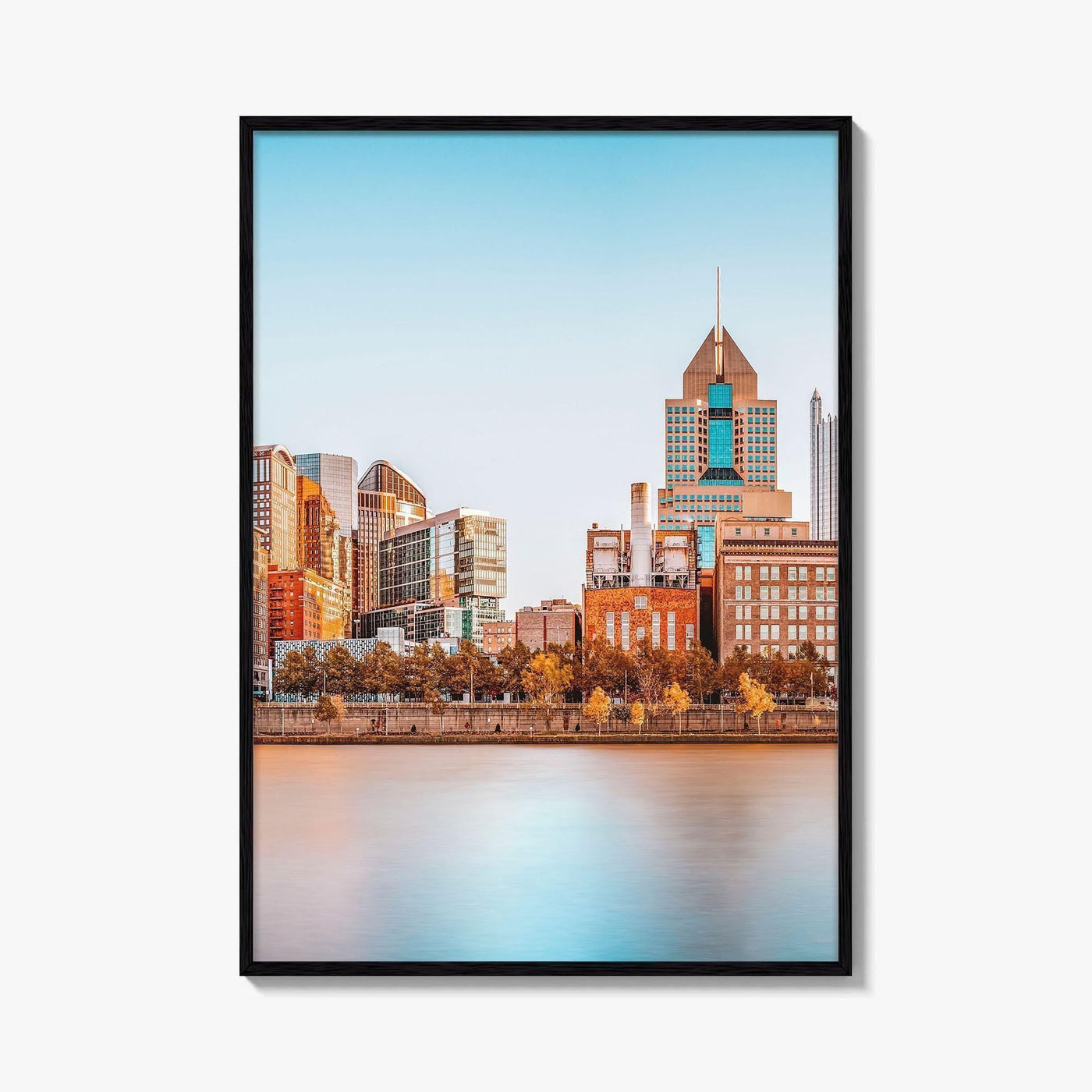Pittsburgh Skyline Fine Art Photo Print, Roberto Clemente Bridge, Pennsylvania, Wall Poster, USA