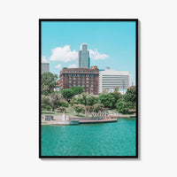 Omaha Skyline Fine Art Photo Print, Nebraska, Heartland of America Park, Wall Poster