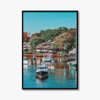 Ogunquit Fine Art Photo Print, Perkins Cove Maine Harbor Wall Decor Poster, USA