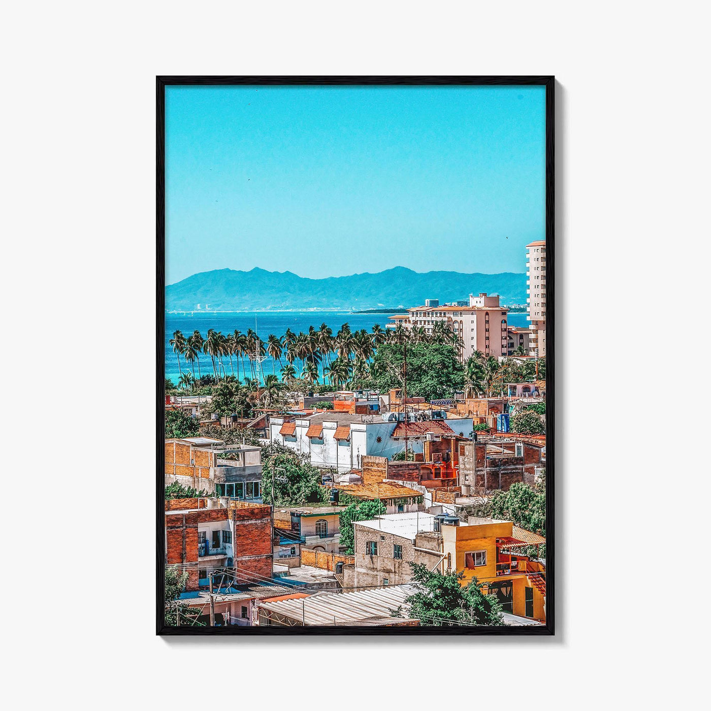 Puerto Vallarta Skyline Fine Art Photo Print, Wall Poster, Jalisco Mexico