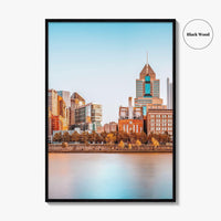 Pittsburgh Skyline Fine Art Photo Print, Roberto Clemente Bridge, Pennsylvania, Wall Poster, USA