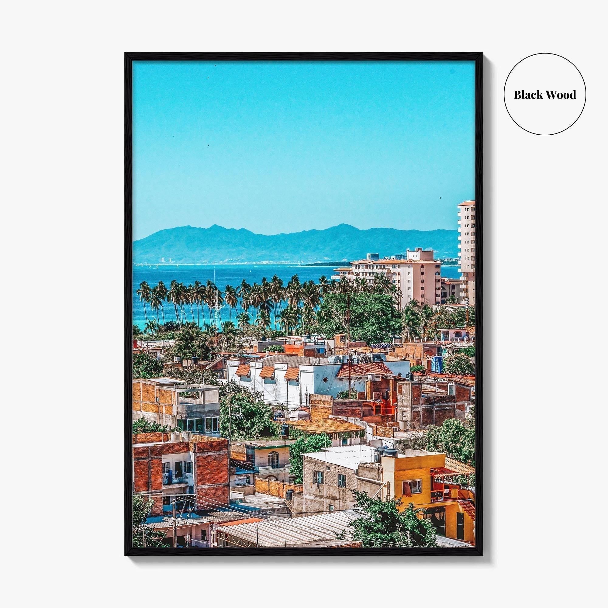 Puerto Vallarta Skyline Fine Art Photo Print, Wall Poster, Jalisco Mexico
