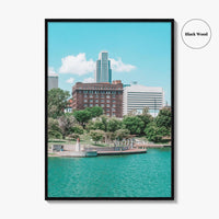 Omaha Skyline Fine Art Photo Print, Nebraska, Heartland of America Park, Wall Poster