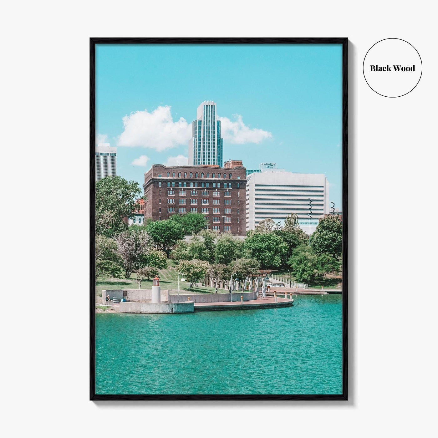 Omaha Skyline Fine Art Photo Print, Nebraska, Heartland of America Park, Wall Poster