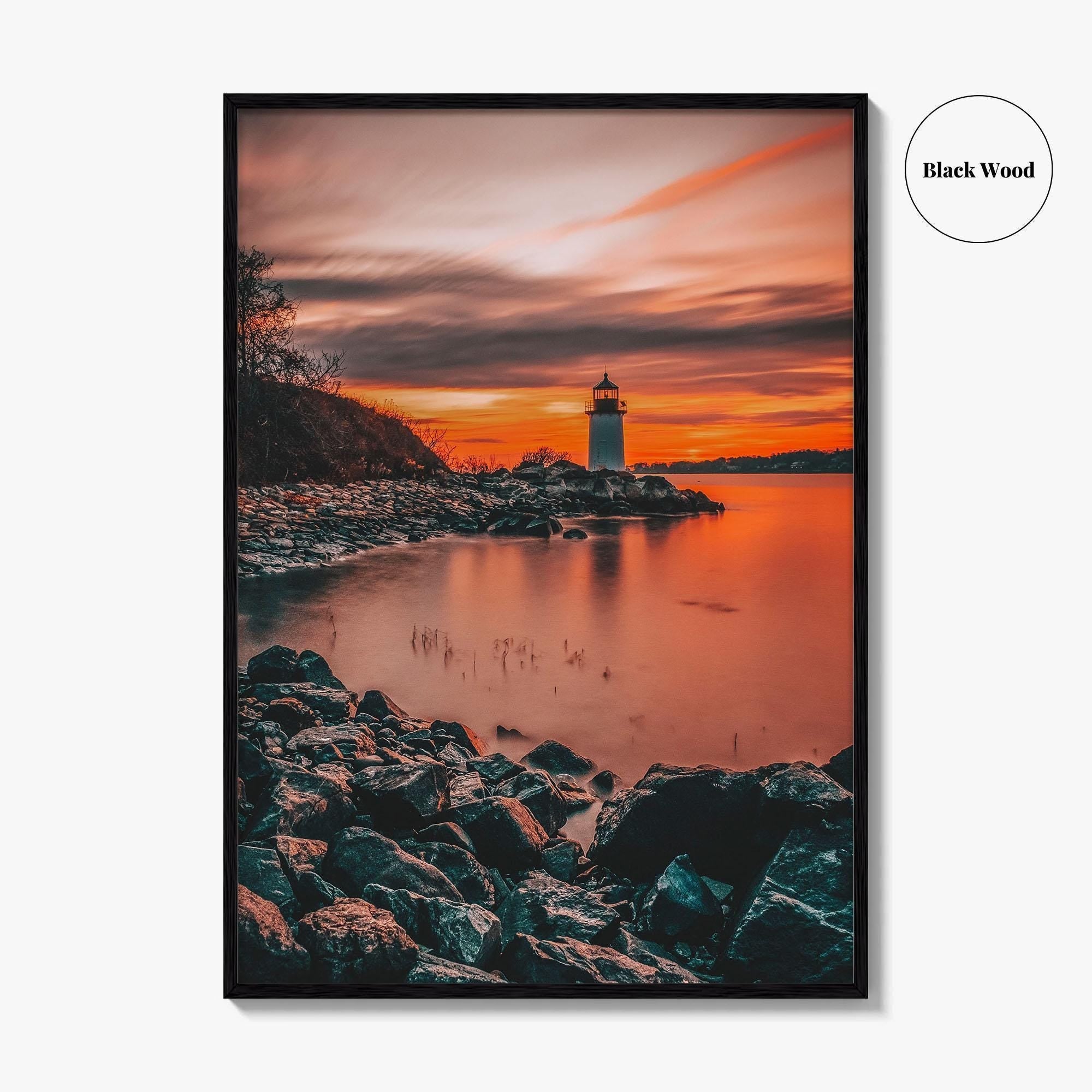 Salem Massachusetts Fine Art Photo Print, Fort Pickering Lighthouse, Winter Island, Wall Decor, Poster