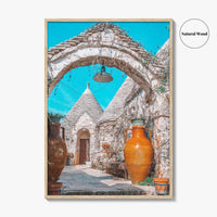 Puglia Fine Art Photo Print, Alberobello, Apulia Italy, Trulli Wall Poster