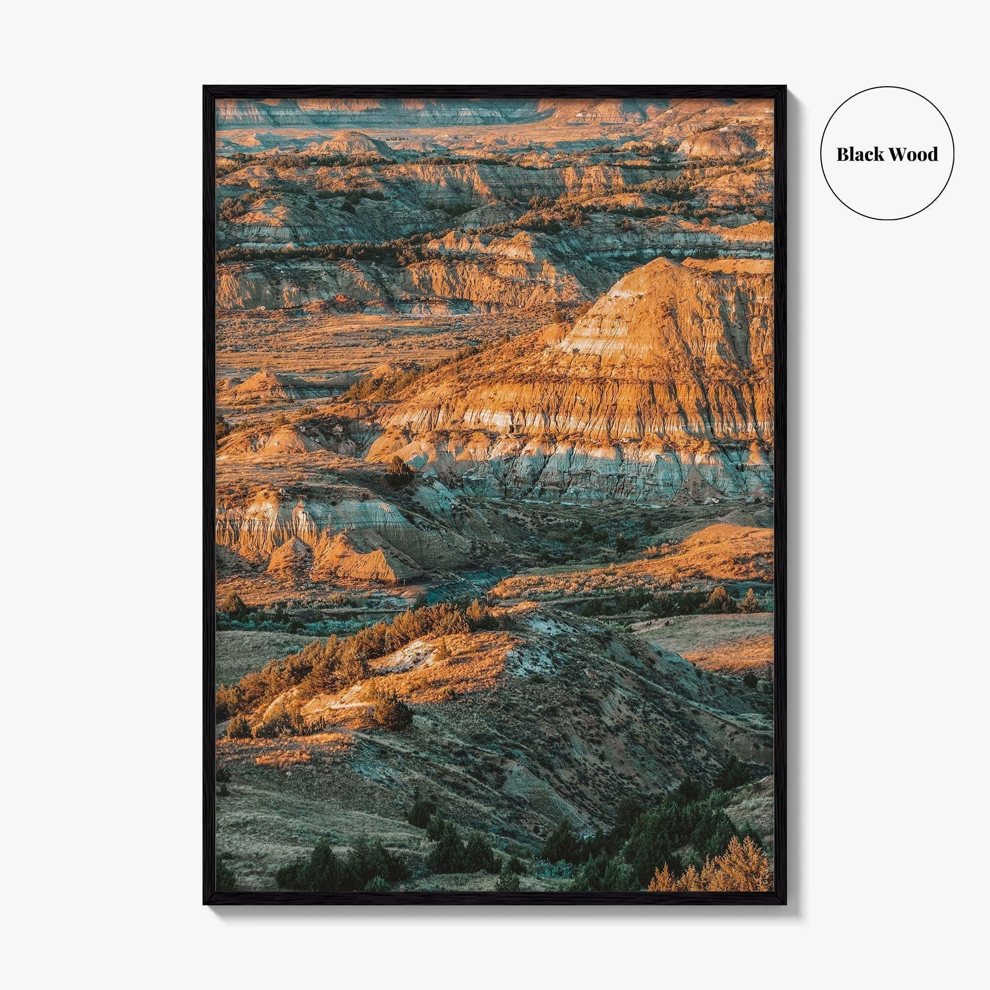 North Dakota Fine Art Photo Print, Theodore Roosevelt National Park, Painted Canyon, Badlands, USA