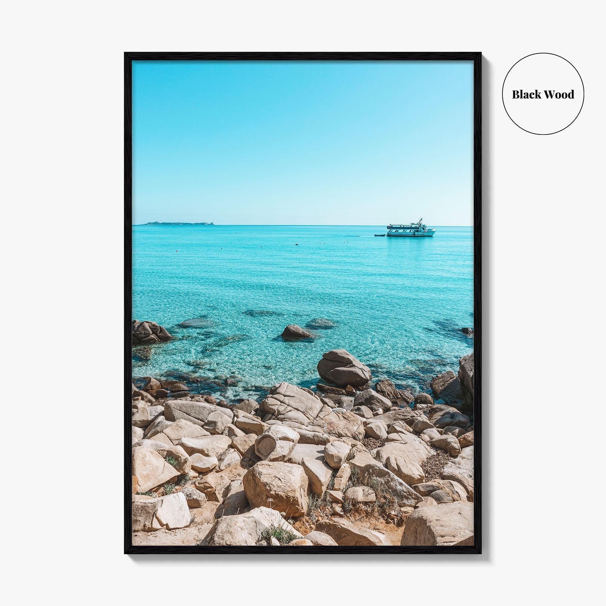 Timi Ama Beach Fine Art Photo Print, Villasimius Sardinia Italy Wall Poster