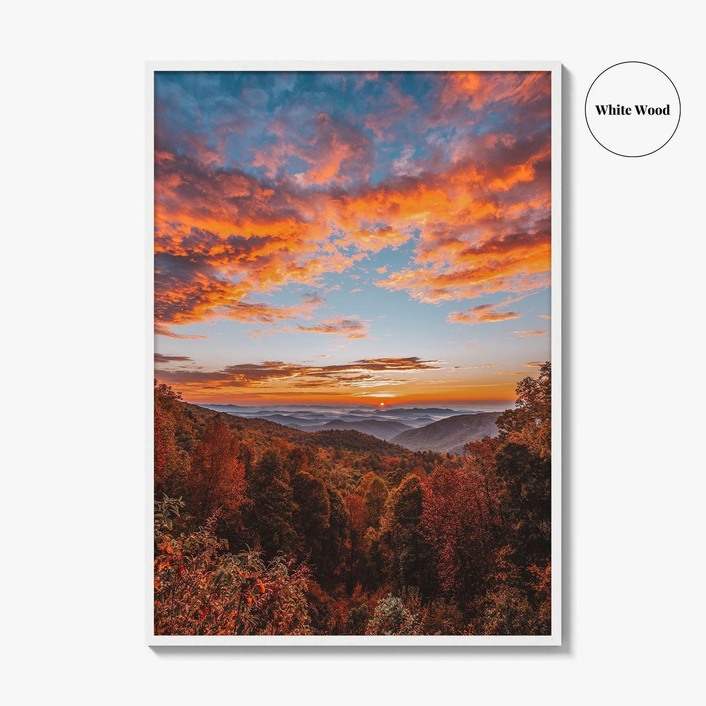 North Carolina Fine Art Photo Print, Blue Ridge Parkway, Asheville, Appalachian Mountains, USA Poster
