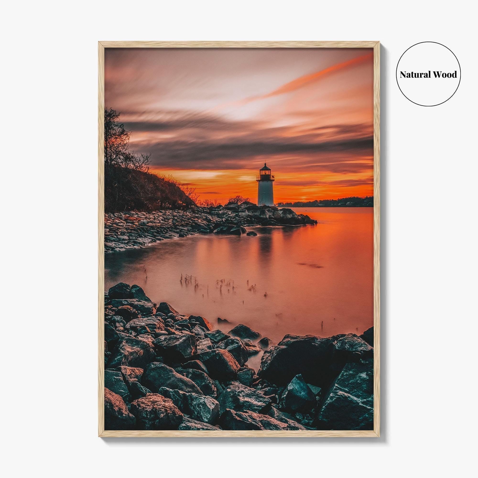 Salem Massachusetts Fine Art Photo Print, Fort Pickering Lighthouse, Winter Island, Wall Decor, Poster