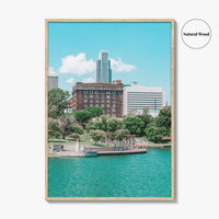 Omaha Skyline Fine Art Photo Print, Nebraska, Heartland of America Park, Wall Poster