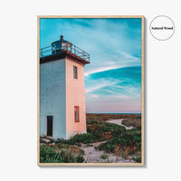 Provincetown Fine Art Photo Print, Wood End Lighthouse, Cape Cod Massachusetts, Panoramic Poster