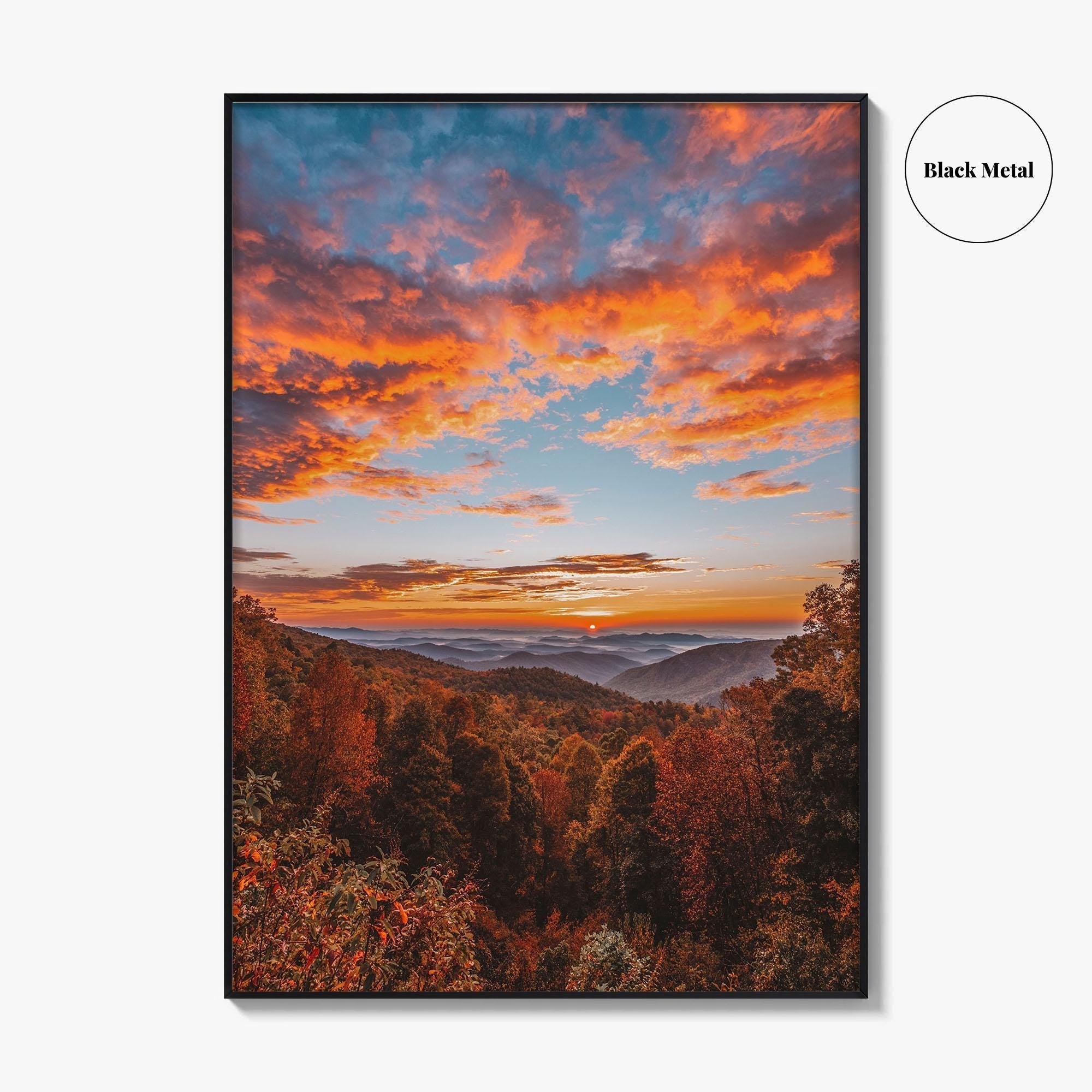 North Carolina Fine Art Photo Print, Blue Ridge Parkway, Asheville, Appalachian Mountains, USA Poster