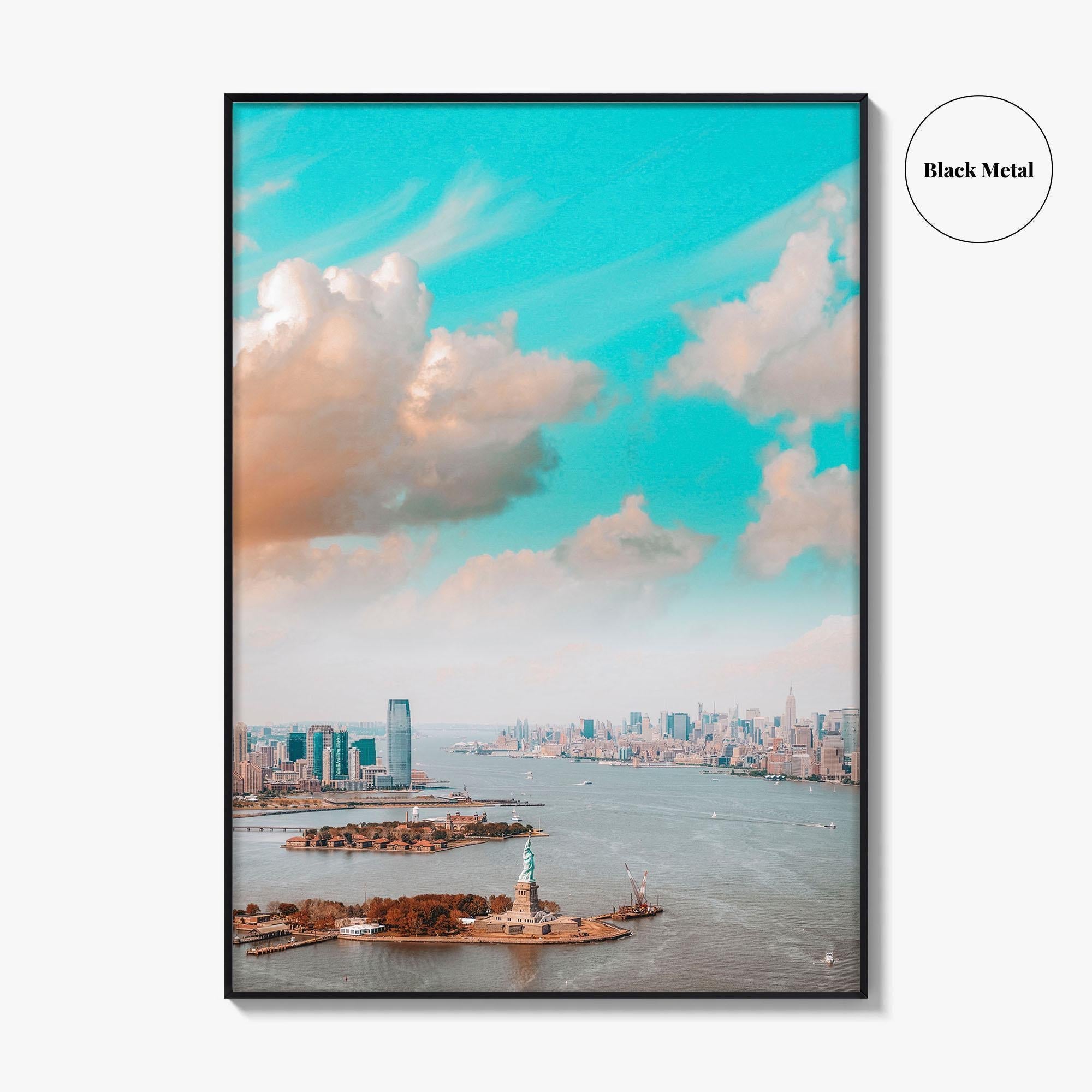 New Jersey Skyline Fine Art Photo Print, Jersey City, NYC, Liberty Poster