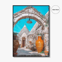 Puglia Fine Art Photo Print, Alberobello, Apulia Italy, Trulli Wall Poster
