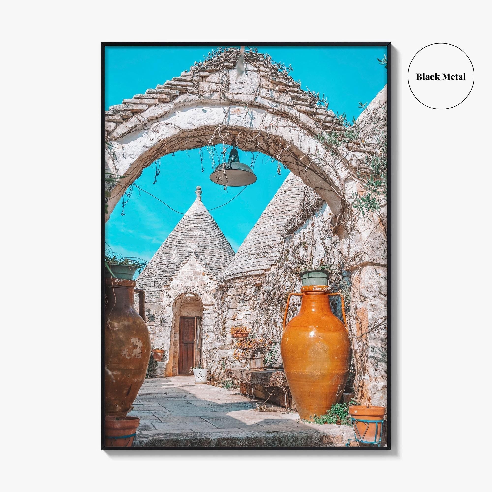 Puglia Fine Art Photo Print, Alberobello, Apulia Italy, Trulli Wall Poster