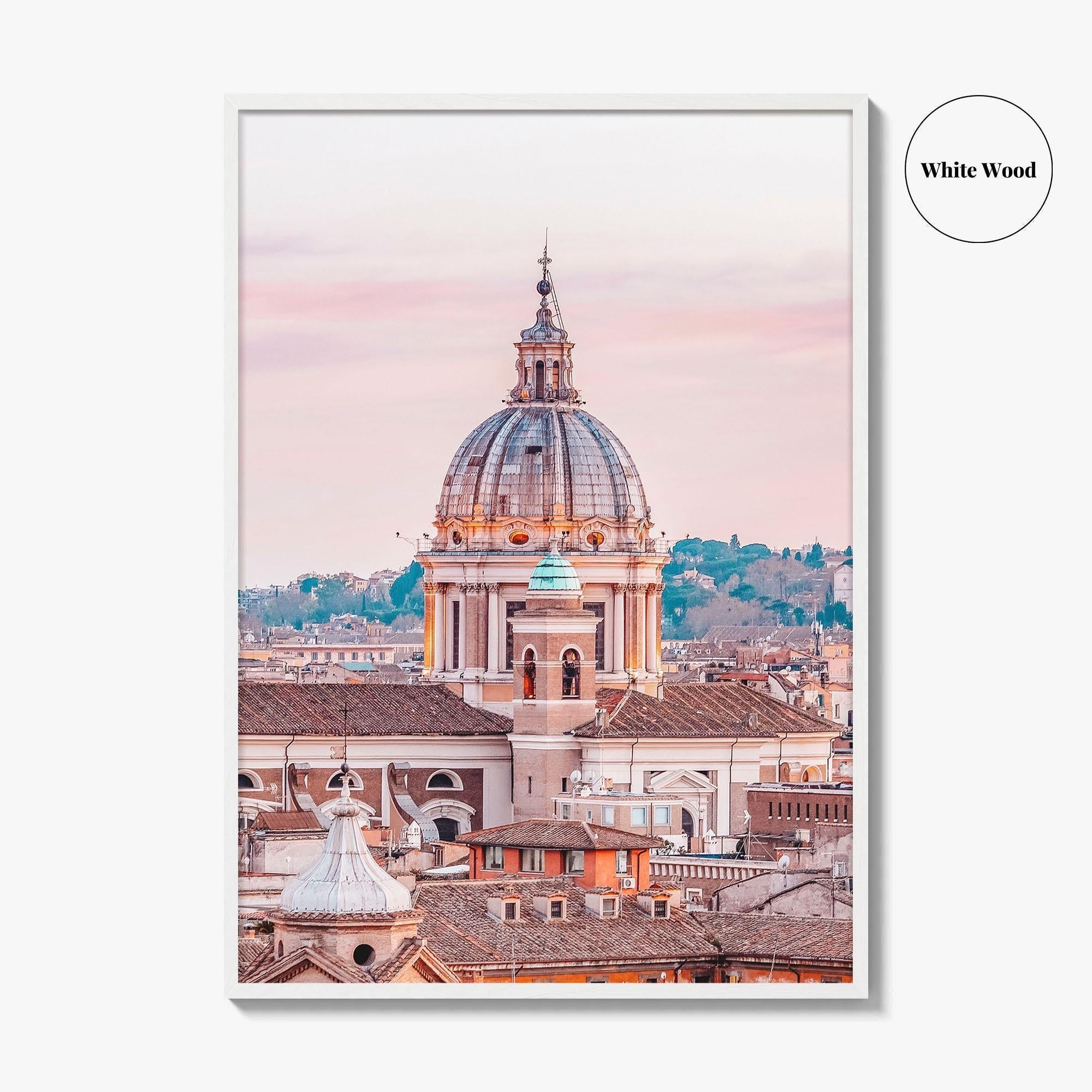Rome Skyline Fine Art Photo Print, Italy Poster, Vatican City, St Peter's Square