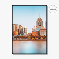 Pittsburgh Skyline Fine Art Photo Print, Roberto Clemente Bridge, Pennsylvania, Wall Poster, USA