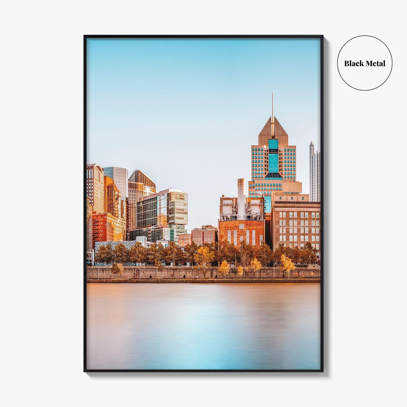 Pittsburgh Skyline Fine Art Photo Print, Roberto Clemente Bridge, Pennsylvania, Wall Poster, USA