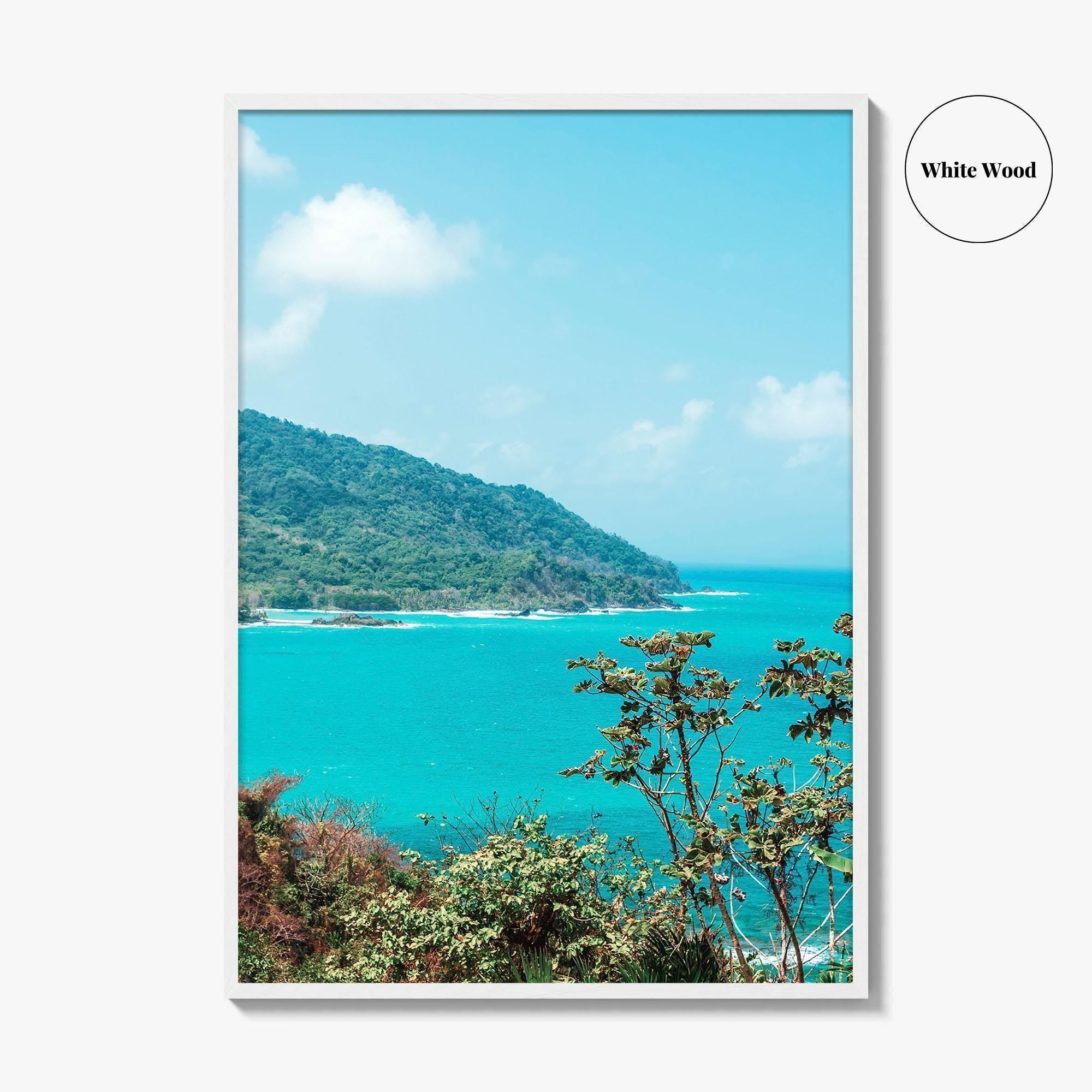 Panama Turquoise Fine Art Photo Print, Caribbean Sea Wall Poster, Central America