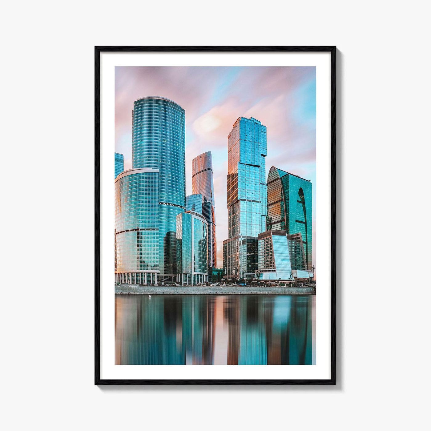 Moscow Skyline Fine Art Photo Print, International Business Center, Russia Wall Poster