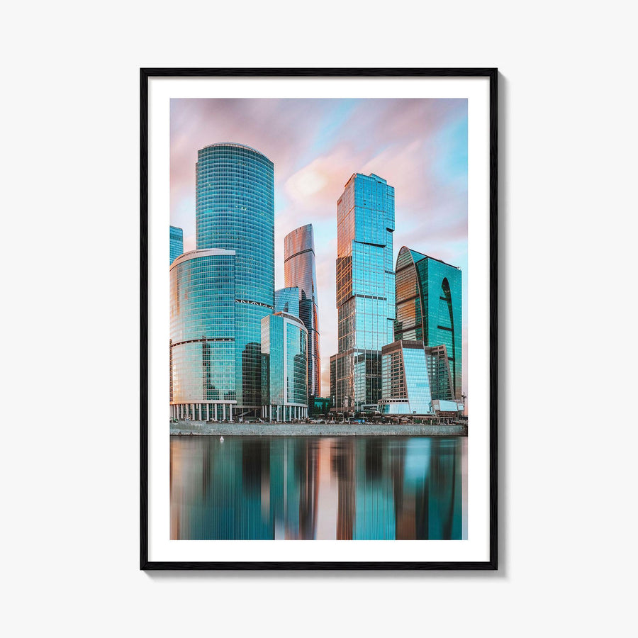 Moscow Skyline Fine Art Photo Print, International Business Center, Russia Wall Poster