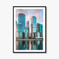 Moscow Skyline Fine Art Photo Print, International Business Center, Russia Wall Poster