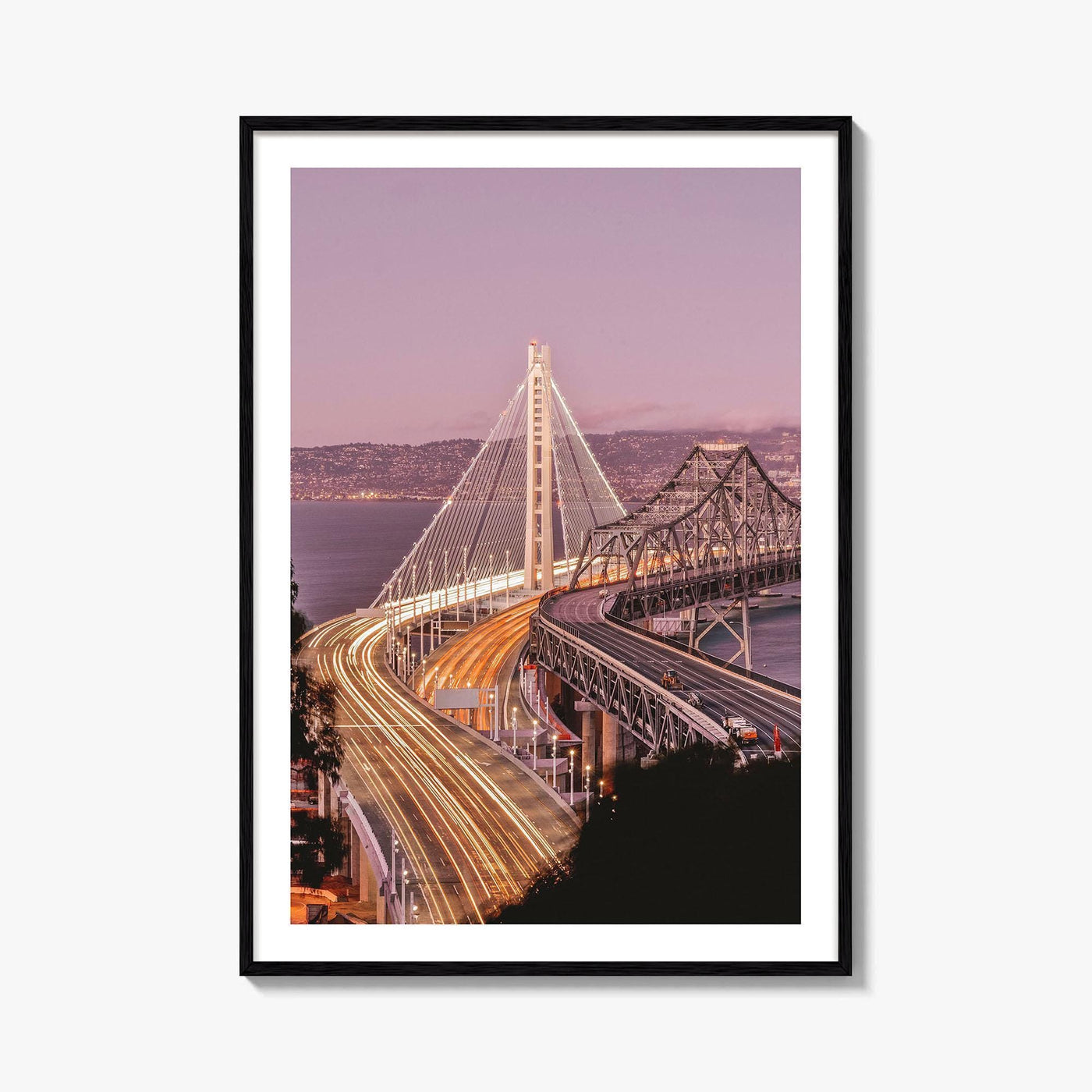 Oakland Fine Art Photo Print, San Francisco New Bay Bridge, California Wall Poster
