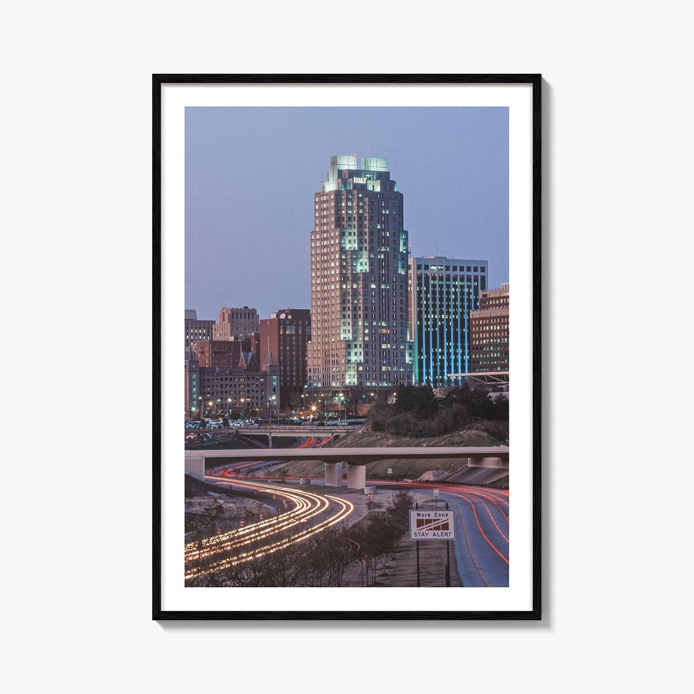 Raleigh Skyline Fine Art Photo Print, NC, North Carolina, USA, Wall Poster