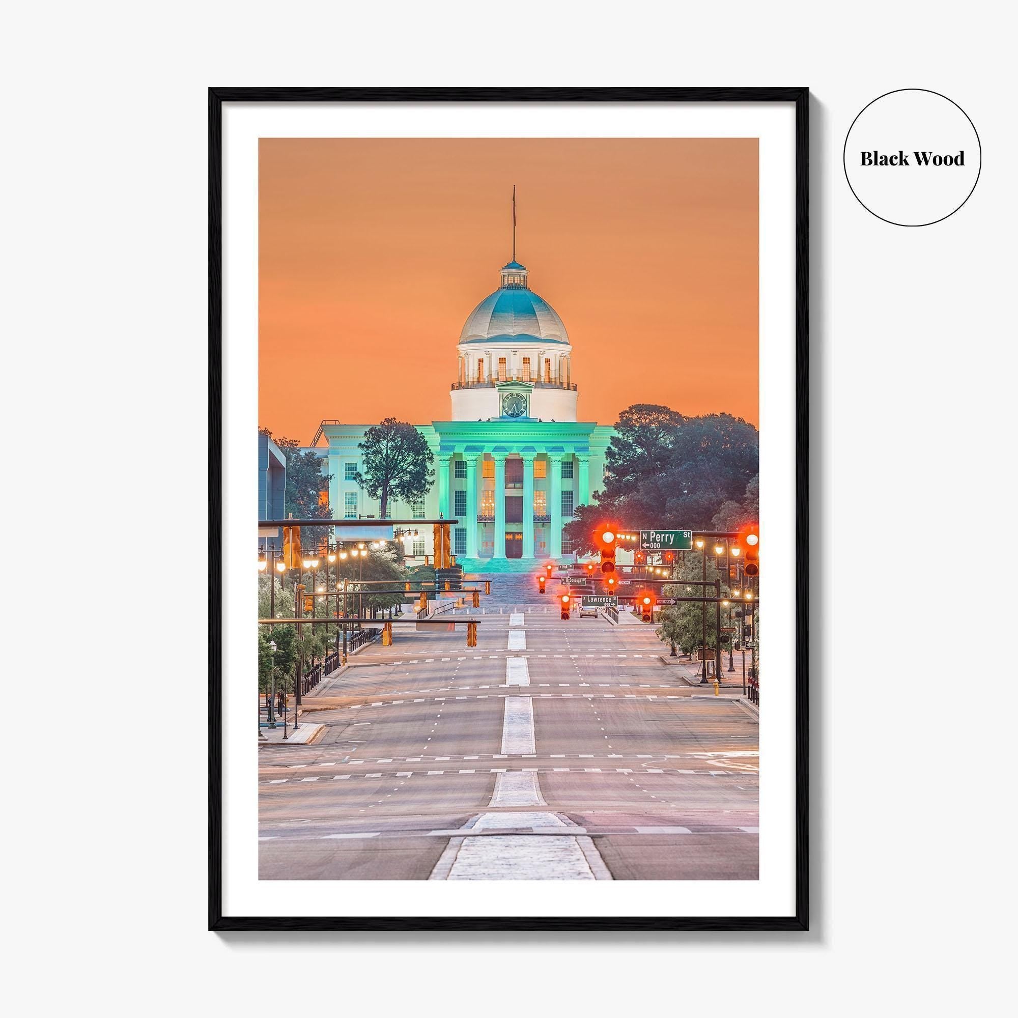 Montgomery Fine Art Photo Print, Alabama State Capitol, Wall Poster, USA