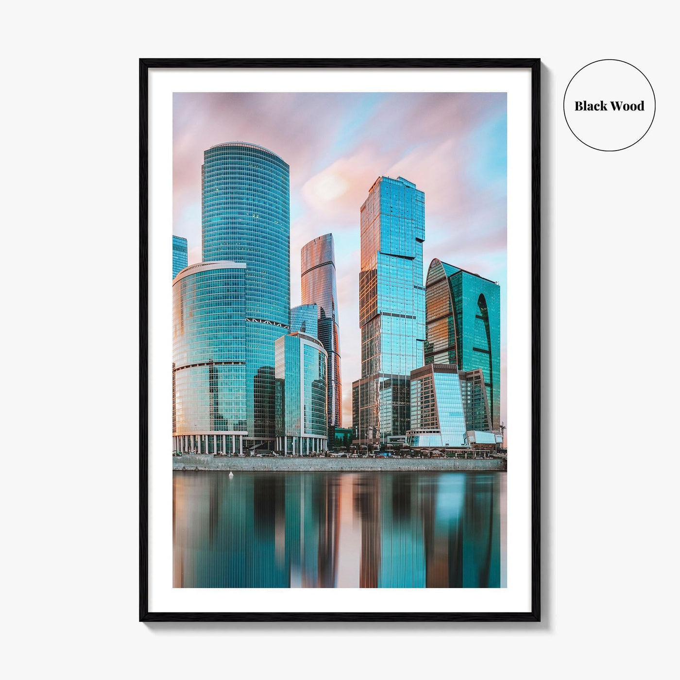 Moscow Skyline Fine Art Photo Print, International Business Center, Russia Wall Poster