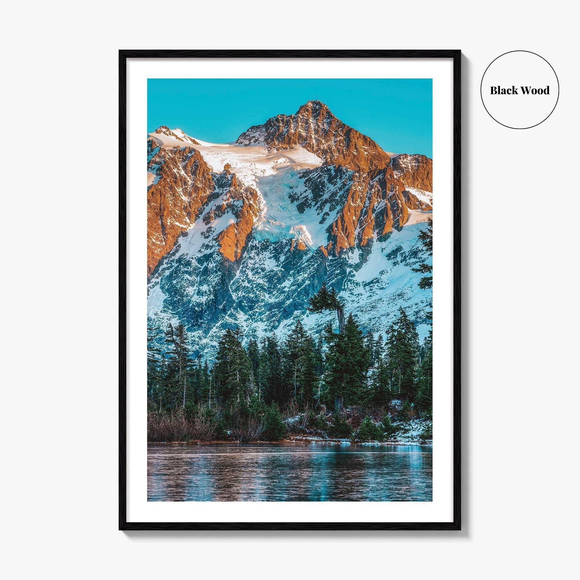 North Cascades National Park Fine Art Photo Print, Mt Shuksan, Washington, Wall Decor Poster